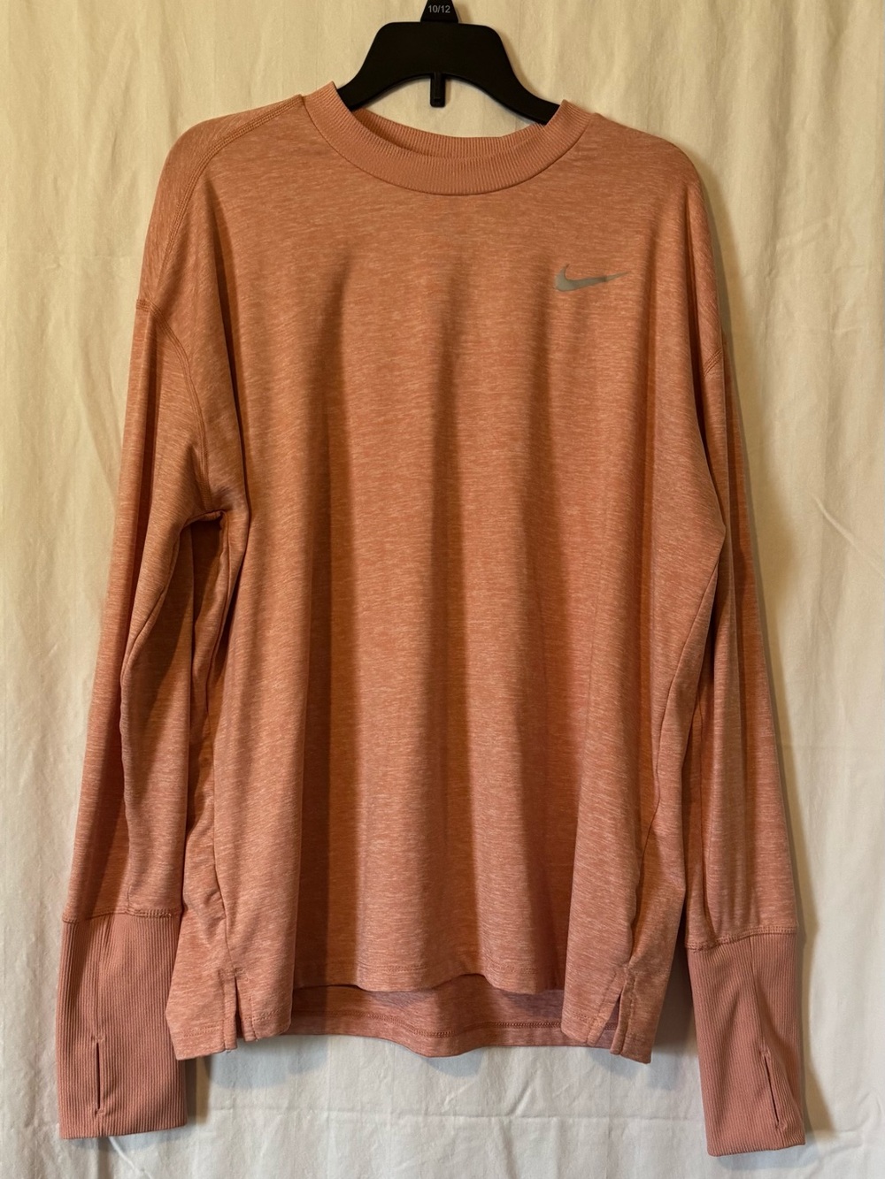 Nike Dri‑Fit Running Long Sleeve Top – Peach - Large
